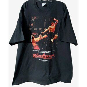 Bloodsport Movie Poster Mens T Shirt Size 3X Black 2021